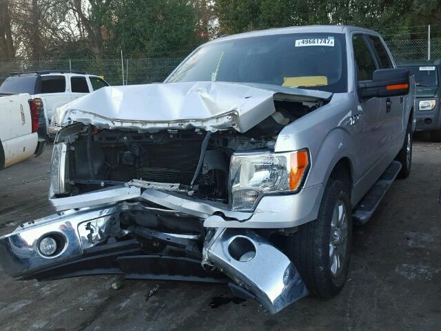 1FTFW1CFXDFD52150 - 2013 FORD F150 SUPER SILVER photo 2