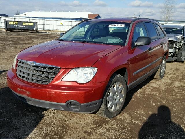 2A8GM48L07R128739 - 2007 CHRYSLER PACIFICA BURGUNDY photo 2