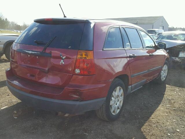 2A8GM48L07R128739 - 2007 CHRYSLER PACIFICA BURGUNDY photo 4