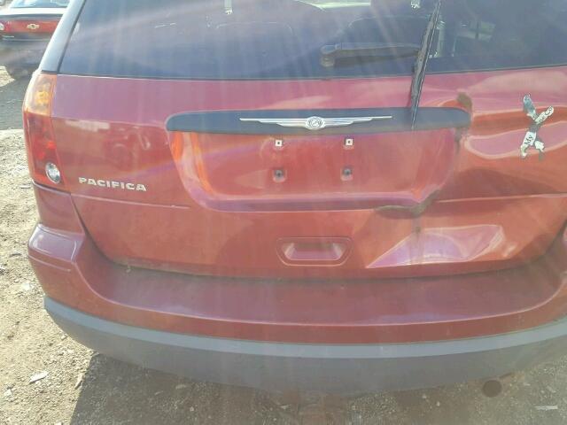 2A8GM48L07R128739 - 2007 CHRYSLER PACIFICA 勃艮第红 照片 9