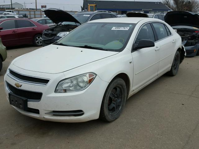 1G1ZG57B084208609 - 2008 CHEVROLET MALIBU LS WHITE photo 2