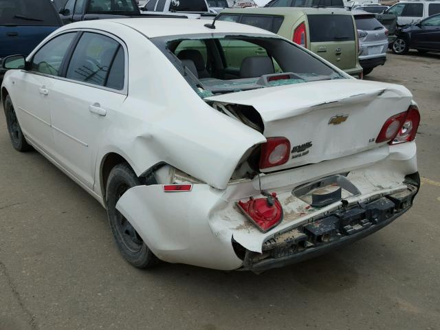 1G1ZG57B084208609 - 2008 CHEVROLET MALIBU LS WHITE photo 3