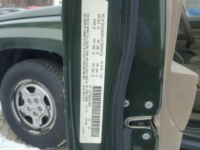 1J8FT28W67D416068 - 2007 JEEP PATRIOT SP GREEN photo 10