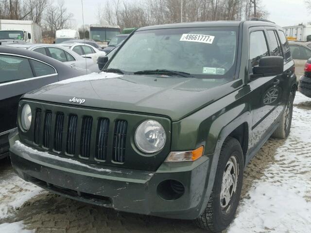 1J8FT28W67D416068 - 2007 JEEP PATRIOT SP GREEN photo 2