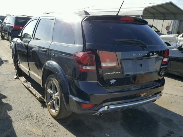 3C4PDCGG5FT752649 - 2015 DODGE JOURNEY CR BLACK photo 3