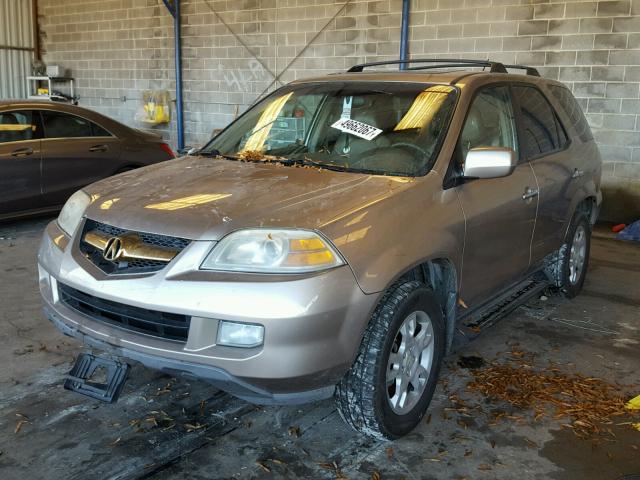 2HNYD18934H507101 - 2004 ACURA MDX TOURIN GOLD photo 2