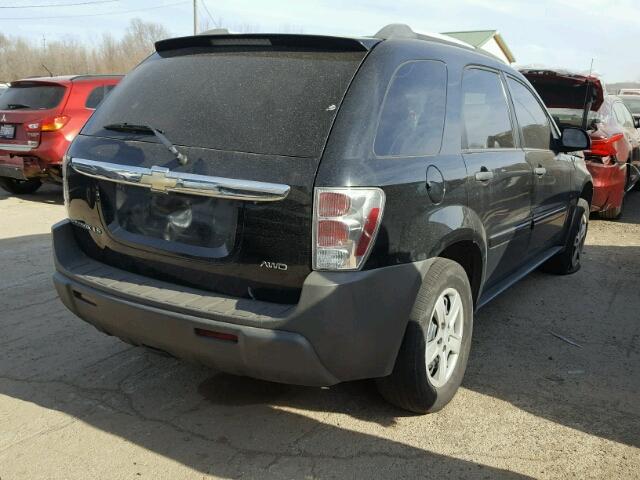 2CNDL23F156108240 - 2005 CHEVROLET EQUINOX LS BLACK photo 4