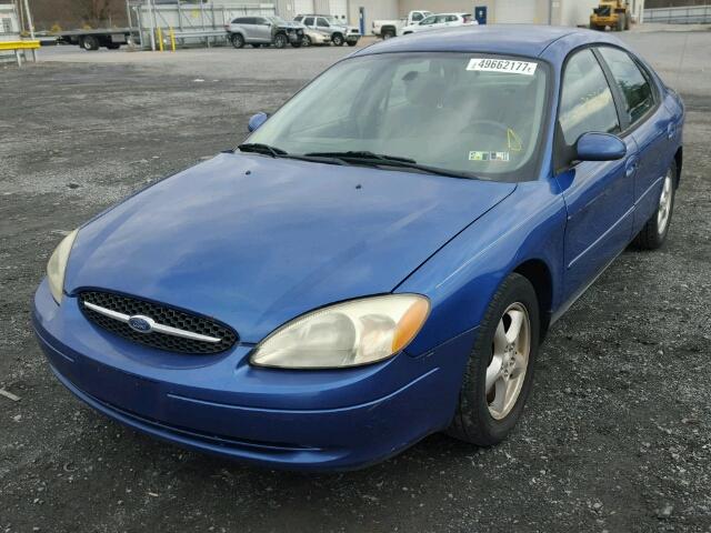 1FAFP53U53A251487 - 2003 FORD TAURUS SE BLUE photo 2