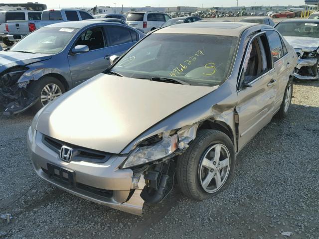 1HGCM56845A034778 - 2005 HONDA ACCORD EX GOLD photo 2