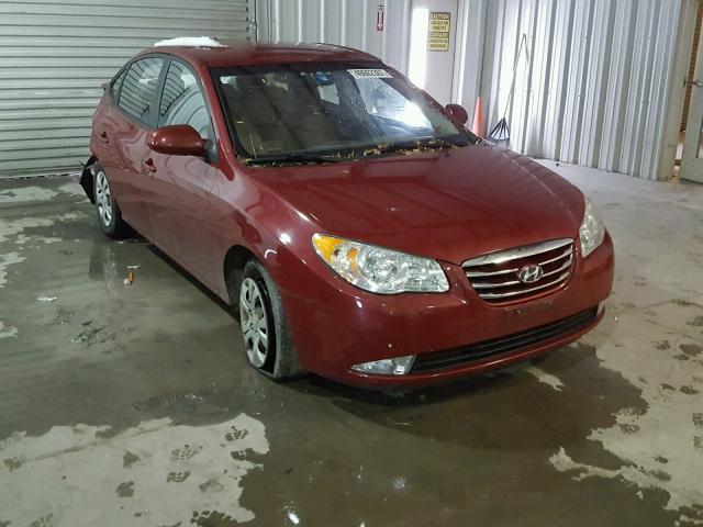 KMHDU4AD5AU024301 - 2010 HYUNDAI ELANTRA BL BURGUNDY photo 1