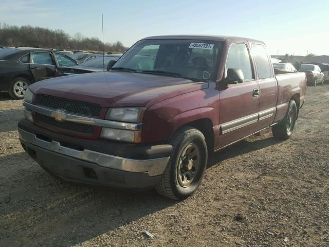 1GCEC19Z85Z318889 - 2005 CHEVROLET SILVERADO MAROON photo 2