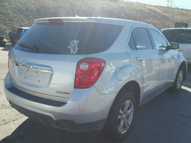 2GNFLEEKXE6180456 - 2014 CHEVROLET EQUINOX LS SILVER photo 4