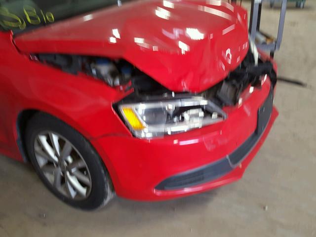 3VWD17AJ6EM394054 - 2014 VOLKSWAGEN JETTA SE RED photo 9