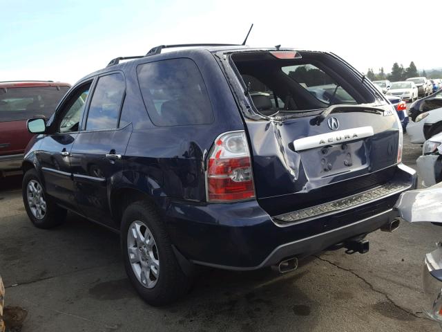 2HNYD18744H516985 - 2004 ACURA MDX TOURIN BLUE photo 3