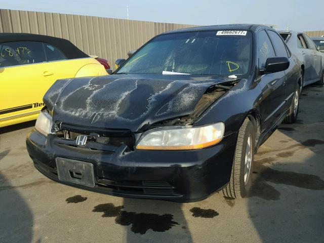 1HGCG16591A017717 - 2001 HONDA ACCORD EX BLACK photo 2