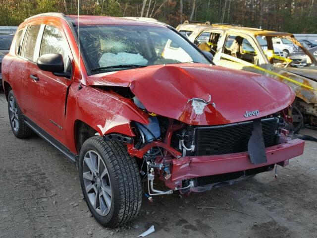1C4NJCBAXHD156903 - 2017 JEEP COMPASS SP RED photo 1