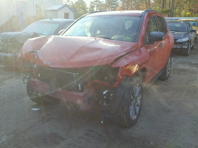 1C4NJCBAXHD156903 - 2017 JEEP COMPASS SP RED photo 2