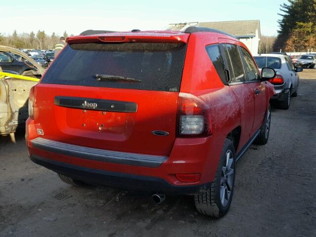 1C4NJCBAXHD156903 - 2017 JEEP COMPASS SP RED photo 4