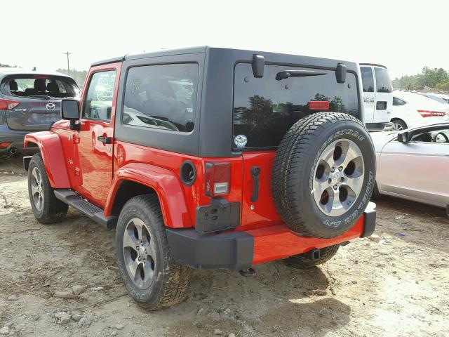 1C4AJWBG0HL559508 - 2017 JEEP WRANGLER S 红色 照片 3