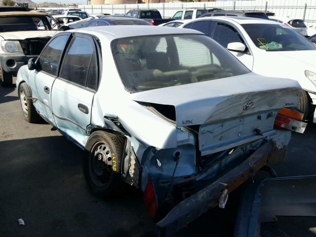 1NXAE09B4RZ147076 - 1994 TOYOTA COROLLA LE BLUE photo 3