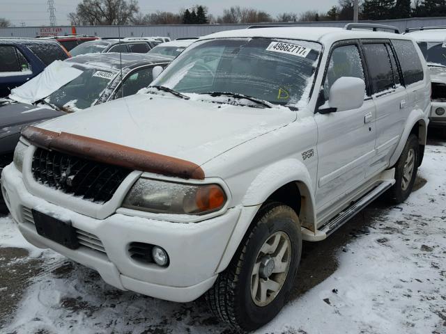 JA4MT41R92P008664 - 2002 MITSUBISHI MONTERO SP WHITE photo 2