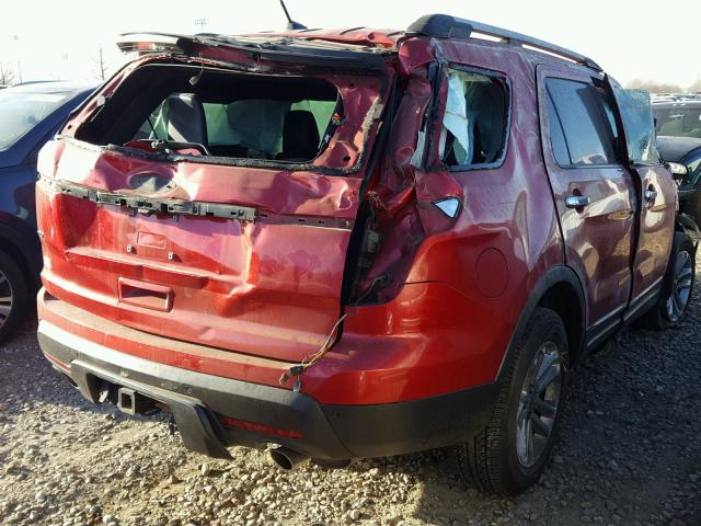 1FMHK7D81BGA03968 - 2011 FORD EXPLORER X RED photo 4