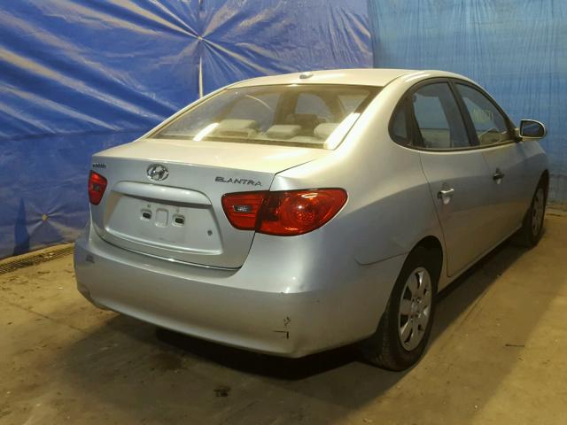 KMHDU46D79U596216 - 2009 HYUNDAI ELANTRA GL SILVER photo 4