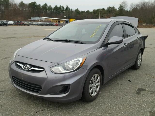 KMHCT4AE8DU556850 - 2013 HYUNDAI ACCENT GLS GRAY photo 2