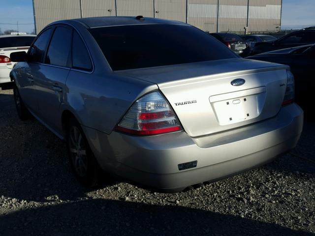 1FAHP24W28G170331 - 2008 FORD TAURUS SEL SILVER photo 3