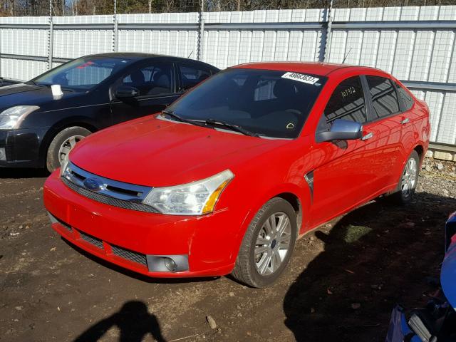 1FAHP35NX8W177125 - 2008 FORD FOCUS SE RED photo 2