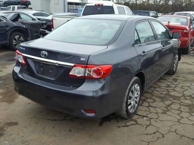 2T1BU4EE6DC965515 - 2013 TOYOTA COROLLA BA GRAY photo 4