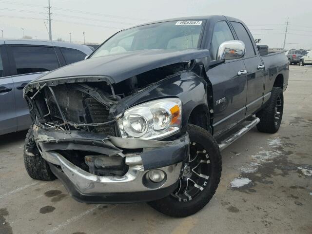 1D7HU18N28S510921 - 2008 DODGE RAM 1500 S BLACK photo 2