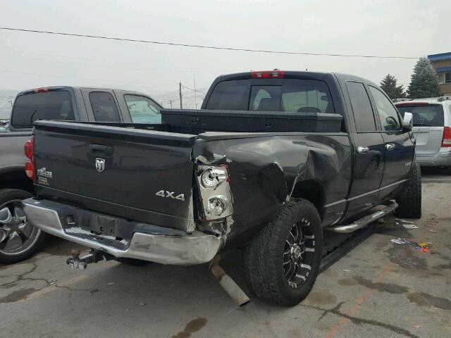 1D7HU18N28S510921 - 2008 DODGE RAM 1500 S BLACK photo 4