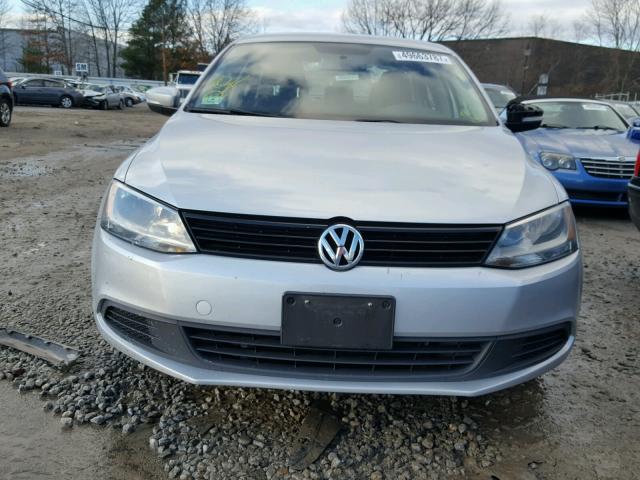 3VWDP7AJ7CM115254 - 2012 VOLKSWAGEN JETTA SE SILVER photo 9