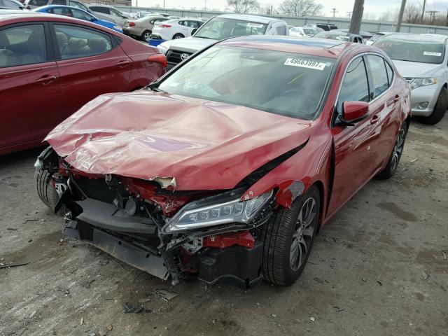 19UUB1F58HA005930 - 2017 ACURA TLX TECH RED photo 2