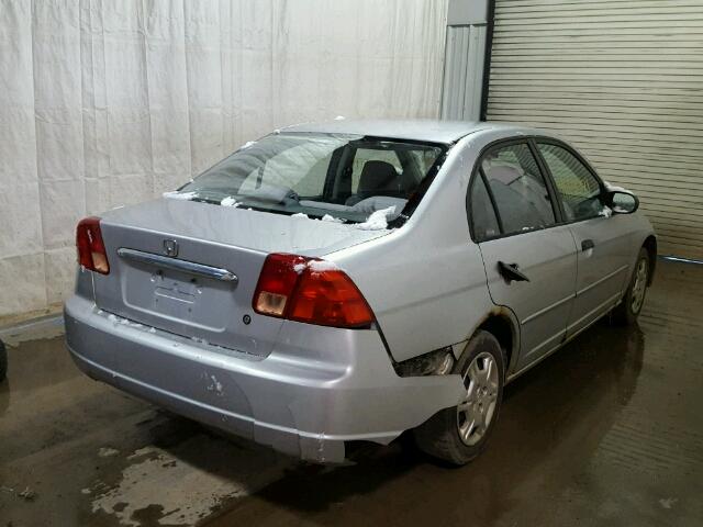 2HGES16501H603277 - 2001 HONDA CIVIC LX SILVER photo 4