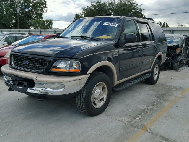 1FMPU18L3WLA61496 - 1998 FORD EXPEDITION BLACK photo 2