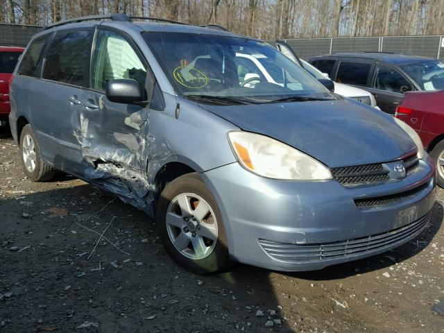 5TDZA23C95S382877 - 2005 TOYOTA SIENNA CE BLUE photo 1