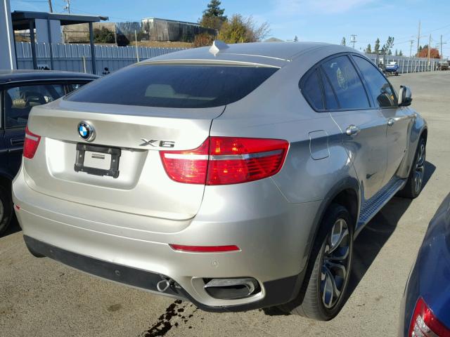5UXFG8C52BLZ95313 - 2011 BMW X6 XDRIVE5 ვერცხლისფერი ფოტო 4