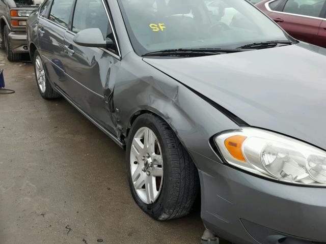 2G1WC583989194342 - 2008 CHEVROLET IMPALA LT GRAY photo 9