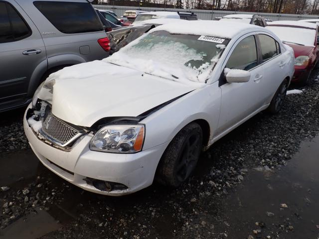 4A32B3FF5CE011192 - 2012 MITSUBISHI GALANT ES WHITE photo 2