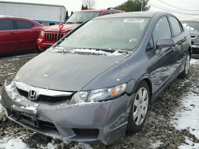 19XFA1F59BE048817 - 2011 HONDA CIVIC LX GRAY photo 2