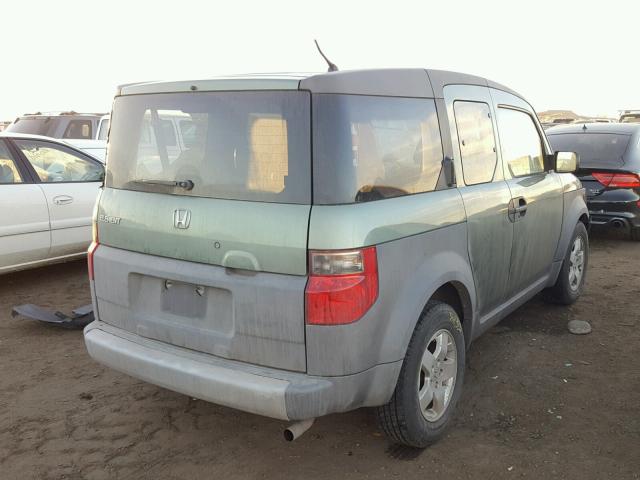 5J6YH27574L023119 - 2004 HONDA ELEMENT EX GREEN photo 4