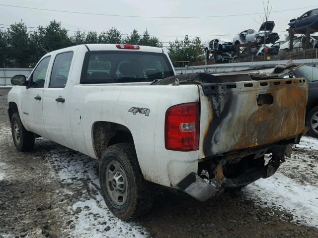 1GC1KVCG1DF142865 - 2013 CHEVROLET SILVERADO WHITE photo 3