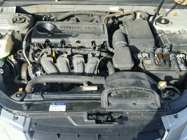 5NPEU46C39H508420 - 2009 HYUNDAI SONATA SE SILVER photo 7