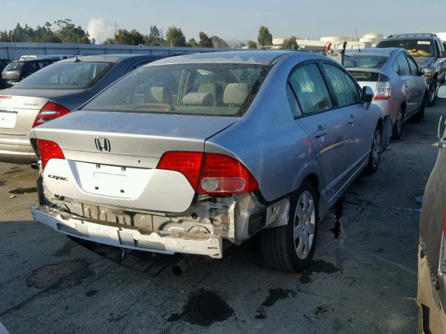 JHMFA15526S004497 - 2006 HONDA CIVIC LX SILVER photo 4