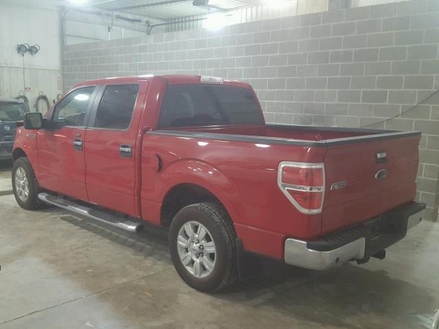 1FTEW1C87AFB35034 - 2010 FORD F150 SUPER RED photo 3