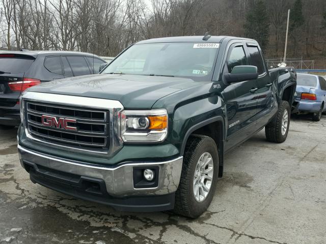 1GTV2UEC7FZ222419 - 2015 GMC SIERRA K15 GREEN photo 2