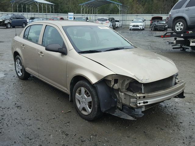 1G1AK55F577294305 - 2007 CHEVROLET COBALT LS GOLD photo 1