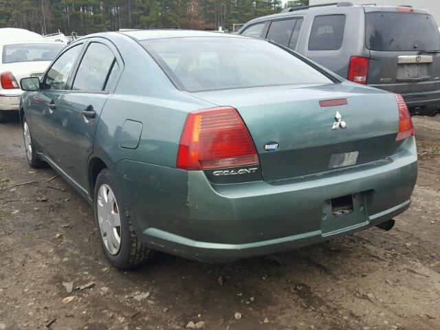 4A3AB26F14E105464 - 2004 MITSUBISHI GALANT DE GREEN photo 3